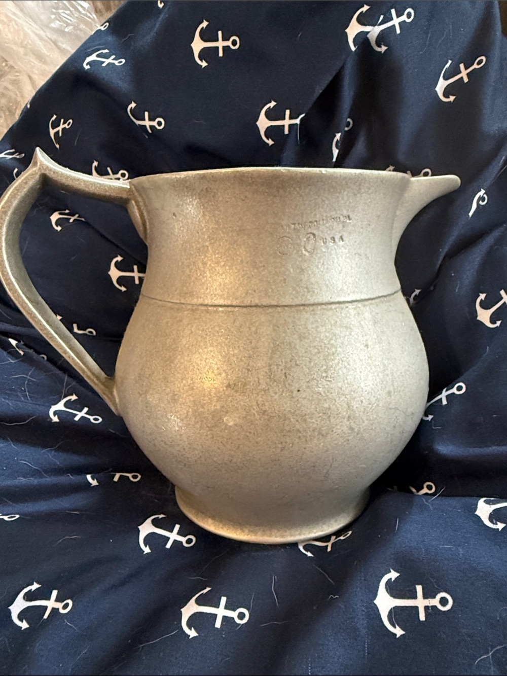Vintage Wilton Columbia pewter pitcher